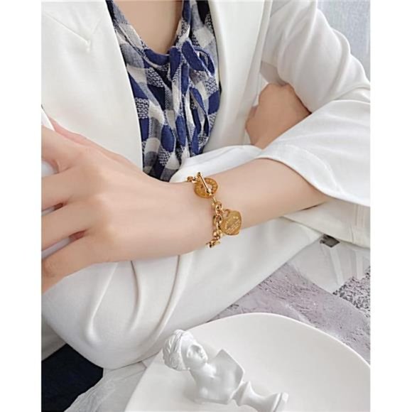 Silver Titanium Steel inspirational Quote Bracelet Bangle Gifts for Women - Picture 5 of 6